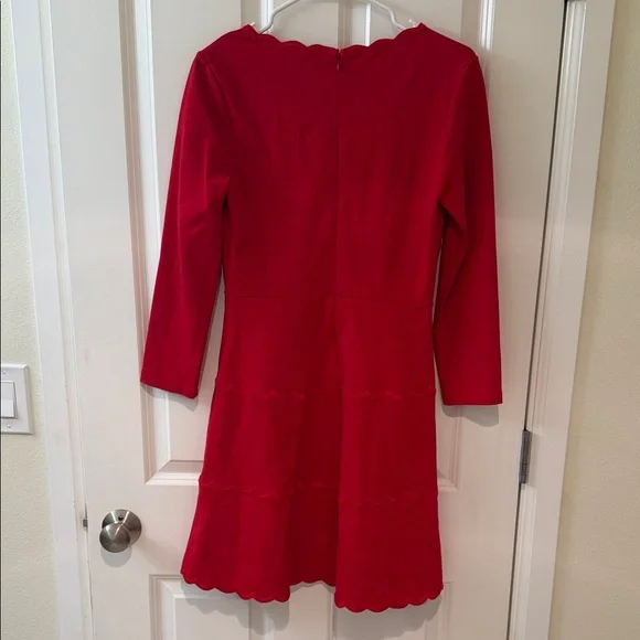 Kate Spade Red Scalloped Dress - Picture 9 of 10